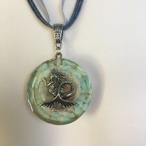 handmade mermaid shell necklace